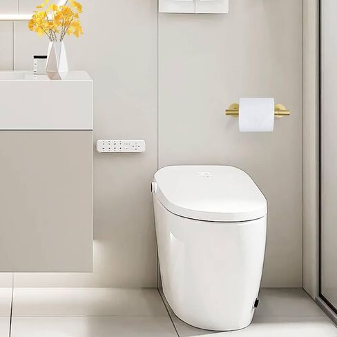 Brushed Gold Toilet Paper Holder Wall Mount, Double Base Large Toilet Paper Roll Holder Stainless Steel Bathroom Hardware Accessories, Commercial Toilet Paper Dispenser in Kuwait