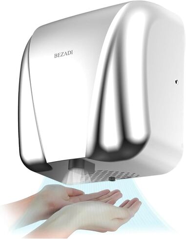 مجفف اليد عالي السرعة تلقائي تدفق الهواء الساخن والبارد ، 1800W 220 فولت جدار مجفف يدوية مثبت in Kuwait