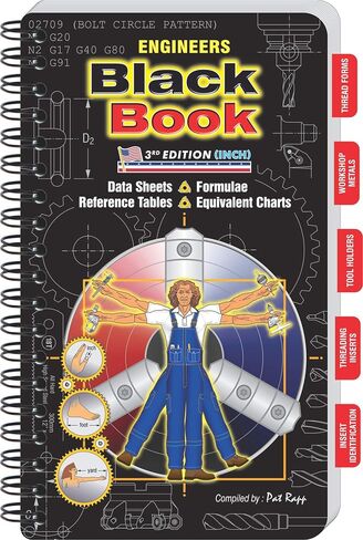 Engineers Black Book - 3rd Edition Inch. Machinist Reference Manual (Large Print Edition) in Saudi Arabia