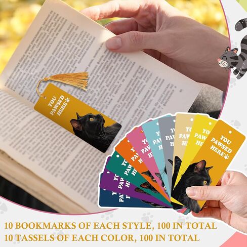 100 PCS Dog Lagbark Paper Book Marker Accessories Gifts for Women Book Book Book Boppy Buppy Birk Party Favors Wood to School Gifts 10 Styles (Dog) in Kuwait
