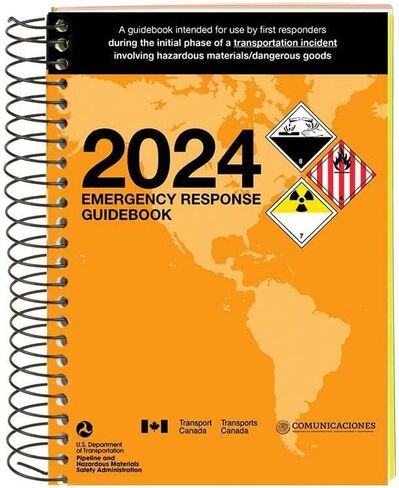 2024 Emergency Response Guidebook (ERG), Spiral Bound, 4" x 5.5" Pocket Size, English, 1-Pack, J. J. Keller & Associates, Inc. in Saudi Arabia
