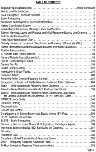 2024 Emergency Response Guidebook (ERG), Spiral Bound, 4" x 5.5" Pocket Size, English, 1-Pack, J. J. Keller & Associates, Inc. in Saudi Arabia
