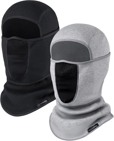 Balaclava Ski Mask (with Breathable Holes) Windproof Winter Fleece Neck Face Warmer for Men&Women（Black+Army Green） in Saudi Arabia