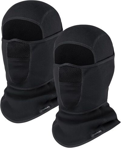 Balaclava Ski Mask (with Breathable Holes) Windproof Winter Fleece Neck Face Warmer for Men&Women（Black+Army Green） in Saudi Arabia