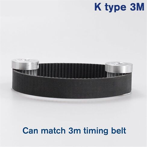 15T Pulley 5/6/6.35/8mm Bore Gear Pulley 3mm Pitch 15mm Belt Width K Type Aluminum Belt Pulleys(5mm,1PC_for Belt Width 10MM) in Saudi Arabia