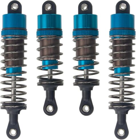 Aluminum Oil Shock Absorber Set 4Pcs RC Dampers For Tamiya ORV Chassis The Frog Subaru Brat Monster Beetle Blackfoot 1/10 Off-Road Car Upgrade Parts in Kuwait