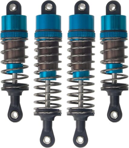 Aluminum Oil Shock Absorber Set 4Pcs RC Dampers For Tamiya ORV Chassis The Frog Subaru Brat Monster Beetle Blackfoot 1/10 Off-Road Car Upgrade Parts in Kuwait