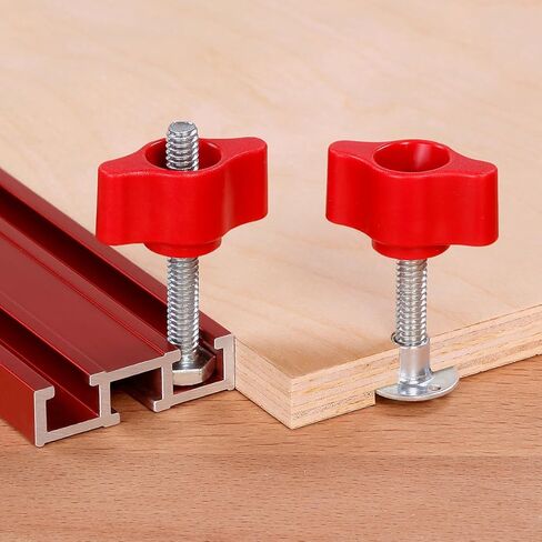 Woodpeckers T-Track Multi-Knob Set, 10-Pack, Use as Through or Stud Knobs, Fits 1/4" Hex Bolts - MMKB1410 in Kuwait