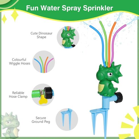 لعبة Moko Water Sprinkler للبيسبول للأطفال اللعب في الهواء الطلق ، 2 في 1 ألعاب مياه بيسبول ، و 360 درجة من الرشاش في ساحة الرشاش ، والألعاب الخارجية للطفل في حديقة الفناء الخلفي. in Saudi Arabia