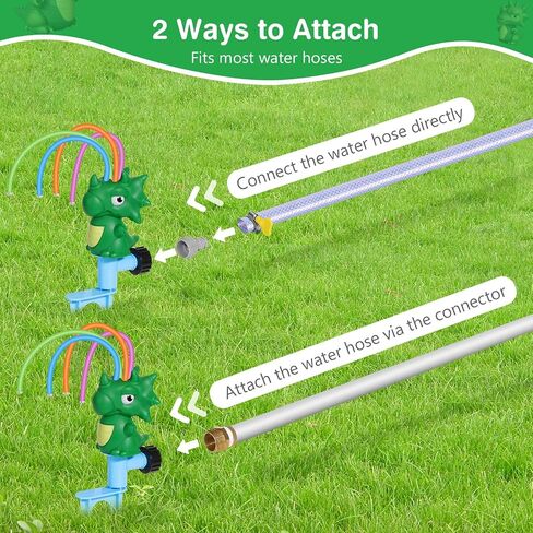 لعبة Moko Water Sprinkler للبيسبول للأطفال اللعب في الهواء الطلق ، 2 في 1 ألعاب مياه بيسبول ، و 360 درجة من الرشاش في ساحة الرشاش ، والألعاب الخارجية للطفل في حديقة الفناء الخلفي. in Saudi Arabia