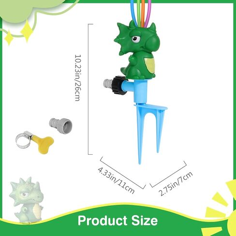 لعبة Moko Water Sprinkler للبيسبول للأطفال اللعب في الهواء الطلق ، 2 في 1 ألعاب مياه بيسبول ، و 360 درجة من الرشاش في ساحة الرشاش ، والألعاب الخارجية للطفل في حديقة الفناء الخلفي. in Saudi Arabia
