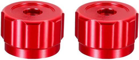 Tophomer 2pcs مقبض عجلات دائرية 1.34 * 0.87in ، مقابض الصنبور مقاييس التبريد مقاييس مقبض الاستعانة مربعة بعجل ، أحمر ، أزرق in Kuwait