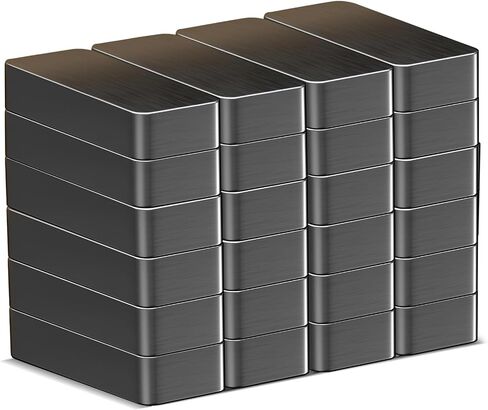 Thaibear 8 Pack Hight Duty Stringular Black Ceramic Magnets ، 1 7/8 "× 7/8" × 3/8 "، قوة السحب 8 ، 25 رطلاً ، مثالية للبيضاء ، المطبخ ، الحرف ، العلوم ، أدوات معلقة in Kuwait