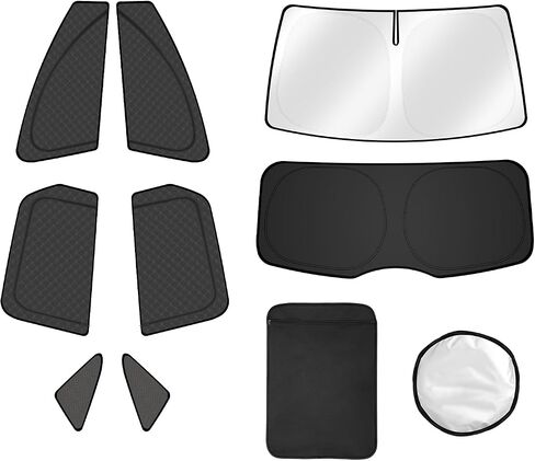 FIILINES 8PCS Window Shades Kit for 2019-2025 Nissan Altima, 2 in 1 Sun Protection & Breathability Double Layer Sunshades with UV100% Block & Privacy Protection for Side/Rear/Windshield Accessories in Saudi Arabia