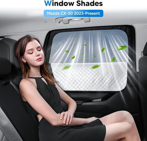 Fiilines 8pcs Window Shades Kit for 2019-2025 Nissan Altima ، 2 في 1 حماية من أشعة الشمس وتنفس الطبقة المزدوجة شمال مع كتلة UV100 ٪ حماية وخصوصية لملحقات الجانبية/الخلفية/الزجاج الأمامي in Kuwait