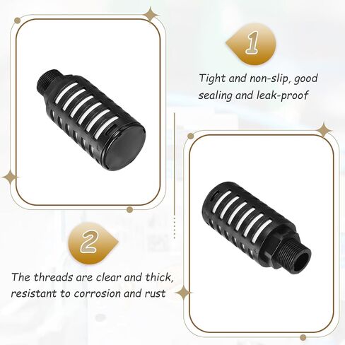 MECCANIXITY 2PCS Pneumatic Exhaust Muffler, g 3/4" Thread Male Plastic Muffler Air Fitting for Pneumatic Tools and Industrial Machinery in Saudi Arabia