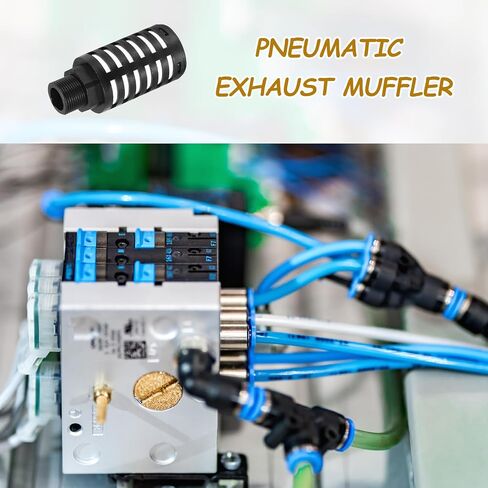MECCANIXITY 2PCS Pneumatic Exhaust Muffler, g 3/4" Thread Male Plastic Muffler Air Fitting for Pneumatic Tools and Industrial Machinery in Saudi Arabia