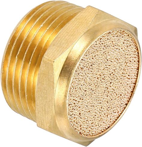 Meccanixity 1pcs مكوّل ضاغط الهواء ، 3/4 "NPT-26MM ذكور عادم برونزي متلاحم للأدوات الهوائية الآلات الصناعية ، شقة in Kuwait