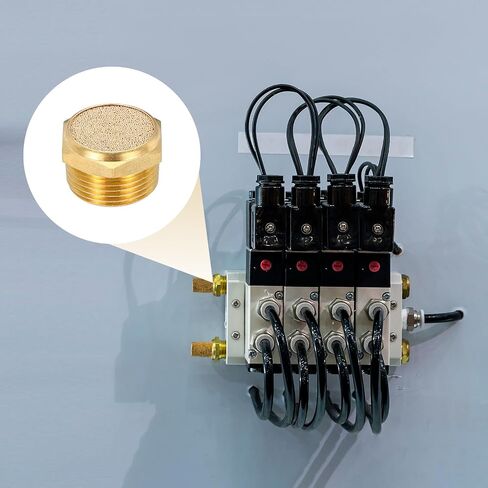 Meccanixity 1pcs مكوّل ضاغط الهواء ، 3/4 "NPT-26MM ذكور عادم برونزي متلاحم للأدوات الهوائية الآلات الصناعية ، شقة in Kuwait