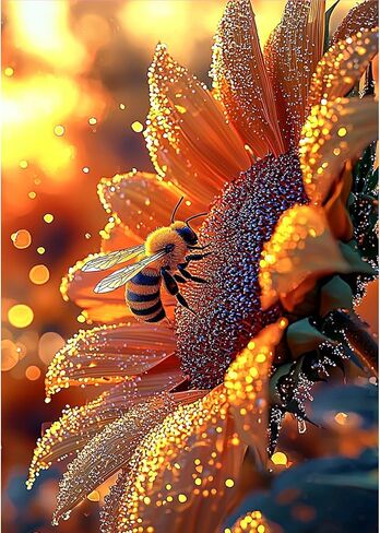 MOGTAA Gnomes Diamond Art Kits for Adults, 5D Full Drill Diamond Painting Kits for Adults Beginner, DIY Beach Round Diamond Dots for Adults, Gem Art Home Wall Decor 12 X 12Inch in Kuwait