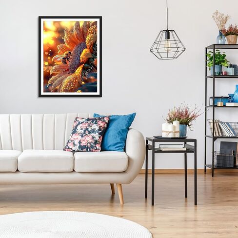 MOGTAA Gnomes Diamond Art Kits for Adults, 5D Full Drill Diamond Painting Kits for Adults Beginner, DIY Beach Round Diamond Dots for Adults, Gem Art Home Wall Decor 12 X 12Inch in Kuwait