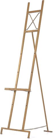 Metal Free Standing Adjustable Display Stand Easel with Chain Support, Gold Easel Stand for Sign with Bow Top, Heavy Duty Easel for Mirror, Sign, Wedding, Picture Frame.(No Installation Required) in Kuwait