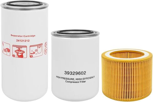 24121212 Air/Oil Separator 88171913 Air Filter 39329602 Oil Filter Compatible with Air Compressor UP6-5 UP5 UP6-15C Replace 22388045 1092200281 13294374 17200095 in Saudi Arabia
