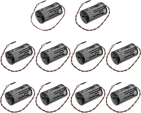 (10-Packs) 14500mAh MV-100005111 LS33600-CN1 9A-100005111 Battery 3.6V Replacement for Cameron Nuflo MC-III Plus Flow Analyzers MC-III Plus EXP Flow Analyzer MC-II Plus MC-II Plus EXP in Saudi Arabia