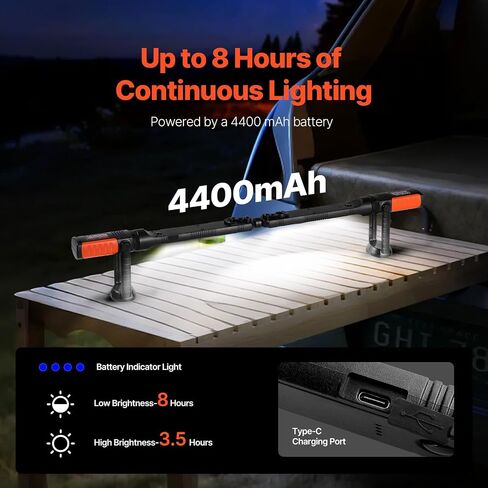 VEVOR JM-UYP20 Underhood 1450lm ، 4400mAh led led led led bright magnetic led in Kuwait