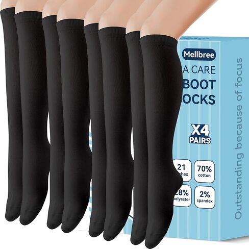 Walking Boot Socks, Walking Boot Liner Black & White & Grey Three Colours to Choose, 2/3/4 Pairs Three Quantities to Choose in Saudi Arabia