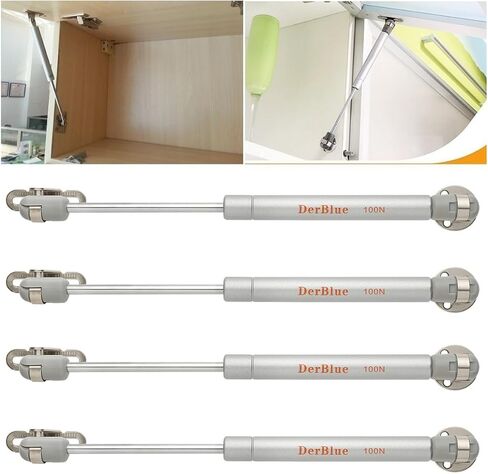 DerBlue 4-Pack 10inch 100N/25lb Gas Struts for Cabinets - Professional Cabinet Shocks and Gas Struts in Kuwait