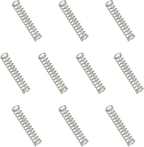 MECCANIXITY Compression Spring 2 mm OD 0.3 mm Wire 10 mm Free Length 304 Stainless Steel Small Extension Spring for DIY Projects Home Shop Repairs (Silver Tone, Pack of 10) in Saudi Arabia