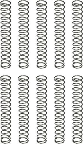 uxcell 10pcs ضغط الانضغاط ، 7 ملم OD ، حجم سلك 1 مم ، طول حرة 30 مم ، نوابض انضغاط ميكانيكية ممتدة in Kuwait