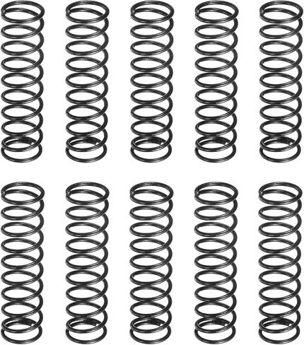 uxcell 30Pcs Compression Spring, 12mm OD, 1.2mm Wire Size, 45mm Free Length, Spring Steel Construction Extended Mechanical Compression Springs for Shop and Home Repairs, Black in Saudi Arabia