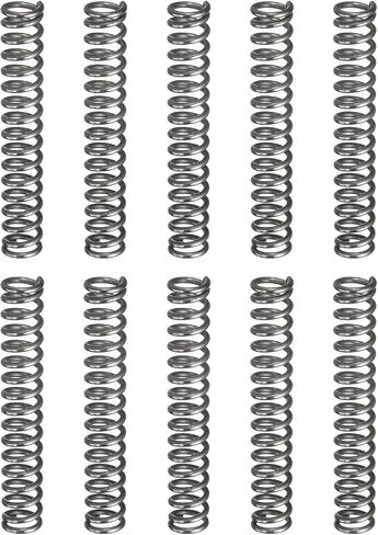 uxcell 30Pcs Compression Spring, 12mm OD, 1.2mm Wire Size, 45mm Free Length, Spring Steel Construction Extended Mechanical Compression Springs for Shop and Home Repairs, Black in Saudi Arabia