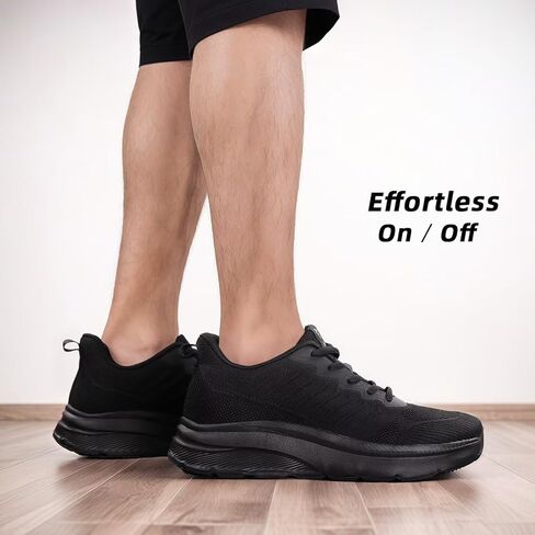 Mens Wide Walking Shoes Soft Sole Non Slip Running Comfortable Tennis Breathable Athletic Gym Workout Sport Sneakers in Kuwait