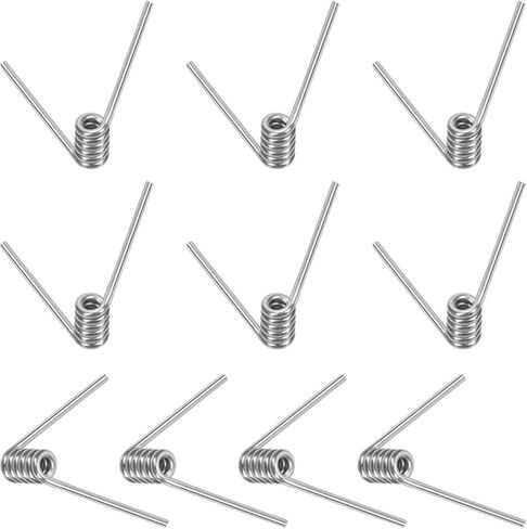 Swpeet 10Pcs 90 Degree Stainless Steel Torsional Springs 1.5mm Wire Diameter 10mm Outside Diameter, 40mm Tiny Torsional Spring Mechanical Small Torsion Spring for Home Repair Woodworking DIY Project in Saudi Arabia