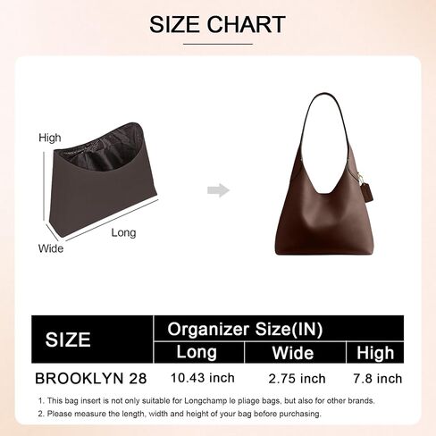 Dupont Paper Purse Organizer Inserts for brooklyn 28 Insert Keeps Tote Handbag（White） in Saudi Arabia