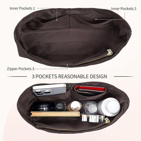 Dupont Paper Purse Organizer Inserts for brooklyn 28 Insert Keeps Tote Handbag（White） in Saudi Arabia