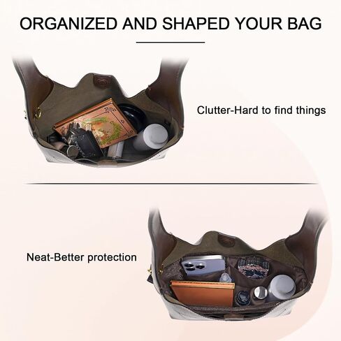 Dupont Paper Purse Organizer Inserts for brooklyn 28 Insert Keeps Tote Handbag（White） in Saudi Arabia