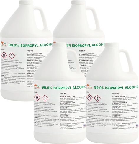99.9% Pure Isopropyl Alcohol, 99.9 Percent IPA 1 Gallon, USP Grade, Made in The USA (1 Gallon,128 fl oz) in Saudi Arabia