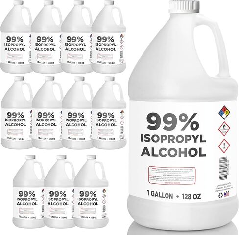 99 ٪ كحول الأيزوبروبيل (IPA) - 128 أوقية - مصنوعة في الولايات المتحدة الأمريكية in Kuwait