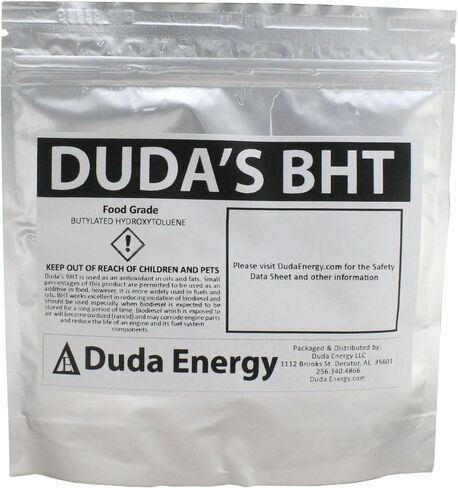 Duda Energy Butylated Butylated Hydroxytoluene (BHT) 99+٪ من البلورات البيضاء الحبيبية ، 8 أوقية ، حزمة واحدة in Kuwait