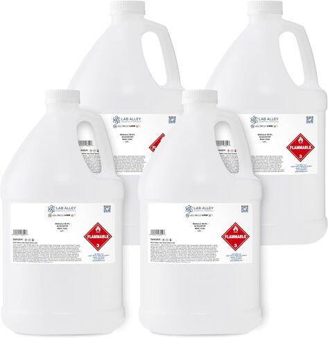 Lab Alley Methanol ≥99.8 ٪ ACS كاشف ، مثالي لمذيب الاستخراج ، مضاد للتجمد - مجموع جالون (حزمة من زجاجات كوارت 4 × 1) in Kuwait