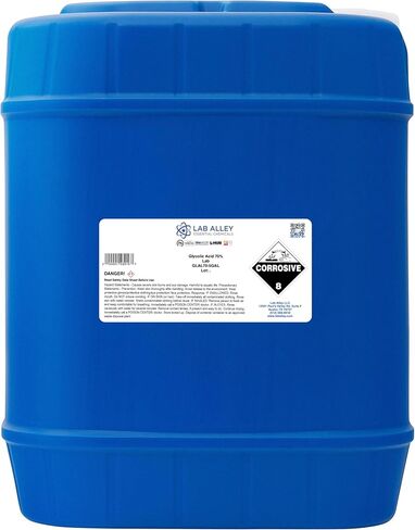Lab Alley Glycolic Acid 70 ٪ ، درجة المختبر ، مثالية لإجراءات العناية بالبشرة - إجمالي جالون (حزمة من زجاجات كوارت 4 × 1) in Kuwait