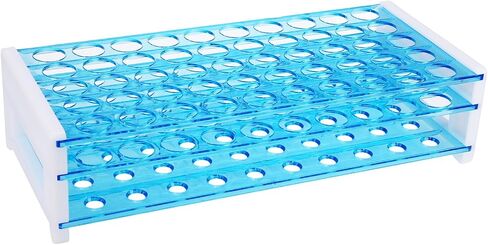 Removable Centrifuge Tube Rack Set – 10ml/15ml/50ml Multipurpose Lab Tube Holder, 2 Pack Large & Small Racks for Lab & Home Use (Blue - 50 Holes 1Pack) in Kuwait