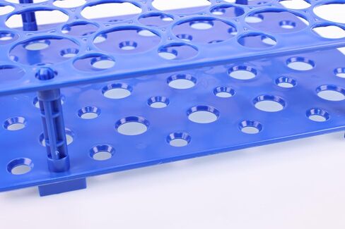 Removable Centrifuge Tube Rack Set – 10ml/15ml/50ml Multipurpose Lab Tube Holder, 2 Pack Large & Small Racks for Lab & Home Use (Blue - 50 Holes 1Pack) in Kuwait