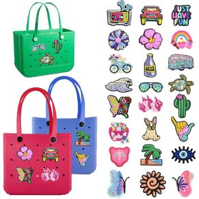 سحر الشاطئ لحقيبة BOGG ، وملحقات حقيبة BOGG مع مقاطع قوية من أجل حقائب ، وملحقات الأكياس المطاطية ، وسحر الديكور للبنات نساء in Kuwait