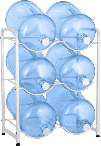 BRIO Double-Column Water Bottle Stands (WHITE) (6-Bottle) in Kuwait