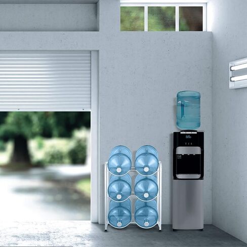 BRIO Double-Column Water Bottle Stands (WHITE) (6-Bottle) in Kuwait